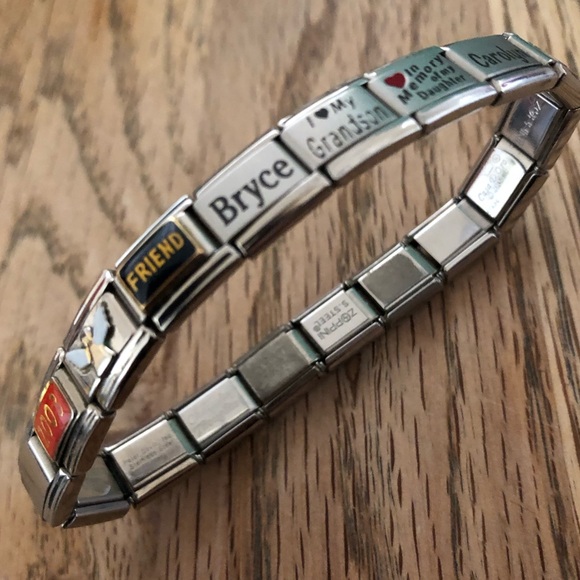 Vintage Charm Bracelet - Zoppini, Italian Charm Bracelet, Stainless Steel 2003 - Picture 1 of 10
